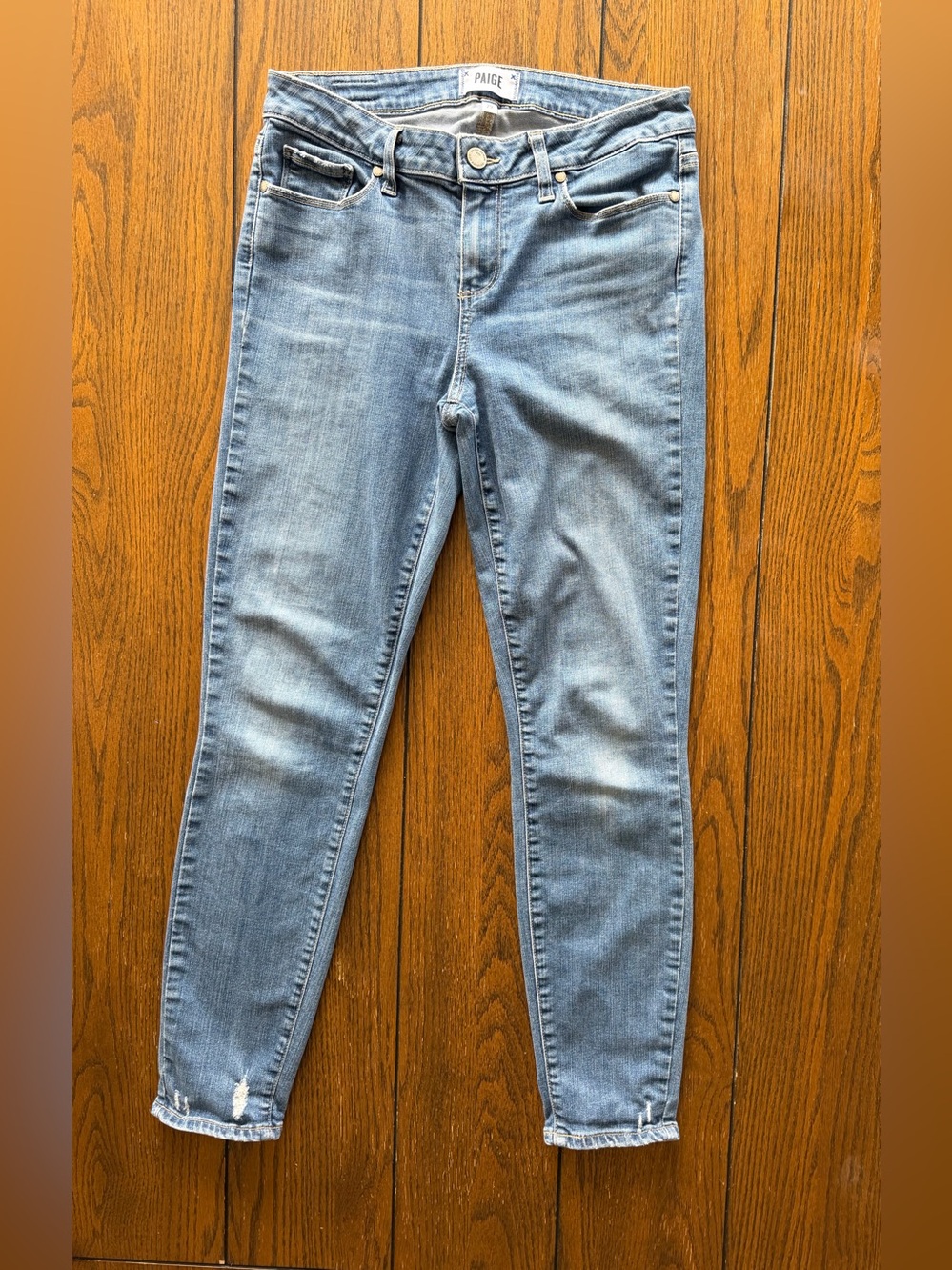 PAIGE Verdugo Light Blue Skinny Jeans for Women Size 29